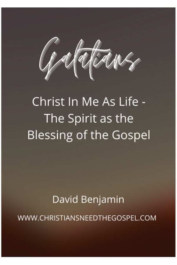 Galatians - Christ In Me as Life - The Spirit as the Blessing of the Gospel (ebook)