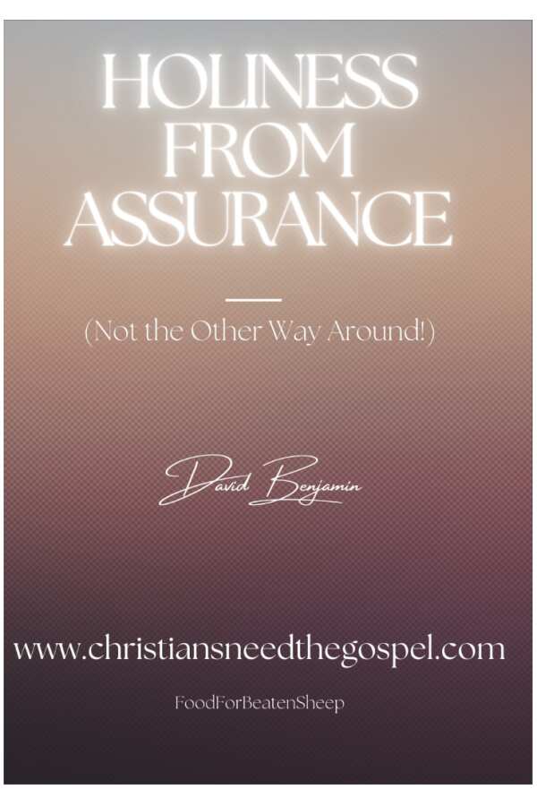 holiness from assurance